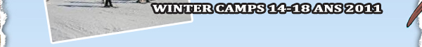 Colonies de vacances winter camps 