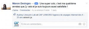 Avis Facebook CapJuniors